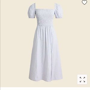 Brand new Short-sleeve smocked dress in stripe still pin packaging